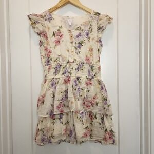 Gap × LoveShackFancy Kids XL Floral Flutter Mini Dress Fairy Cottagecore Prairie